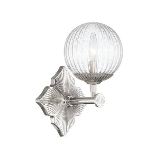 Orly 7.5'' Polished Nickel Sconce | ORY-1001-PN-CL