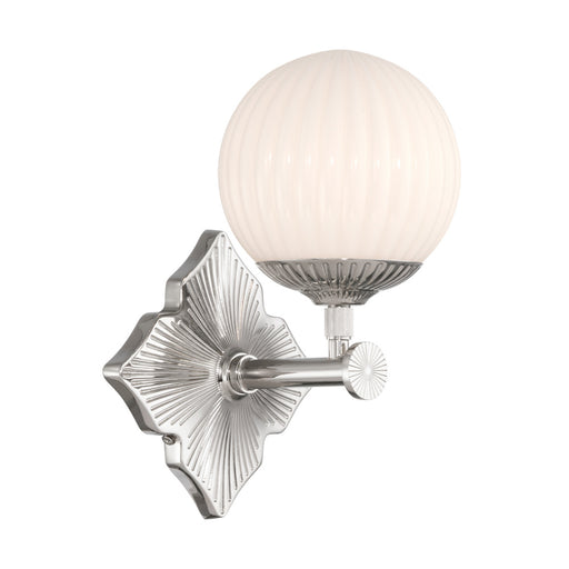 Orly 7.5'' Polished Nickel Sconce | ORY-1001-PN-WH