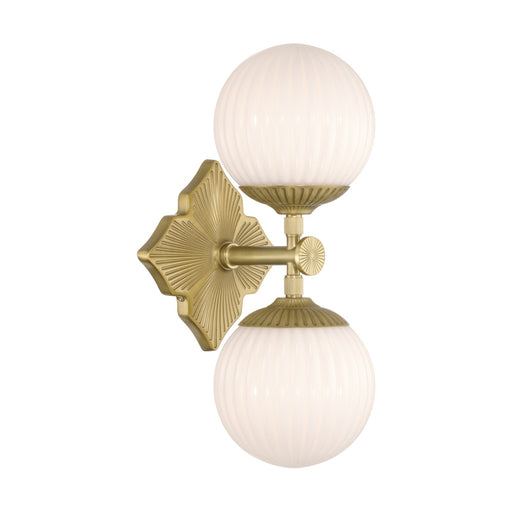 Orly 7.5'' Aged Brass Sconce | ORY-1002-AG-WH