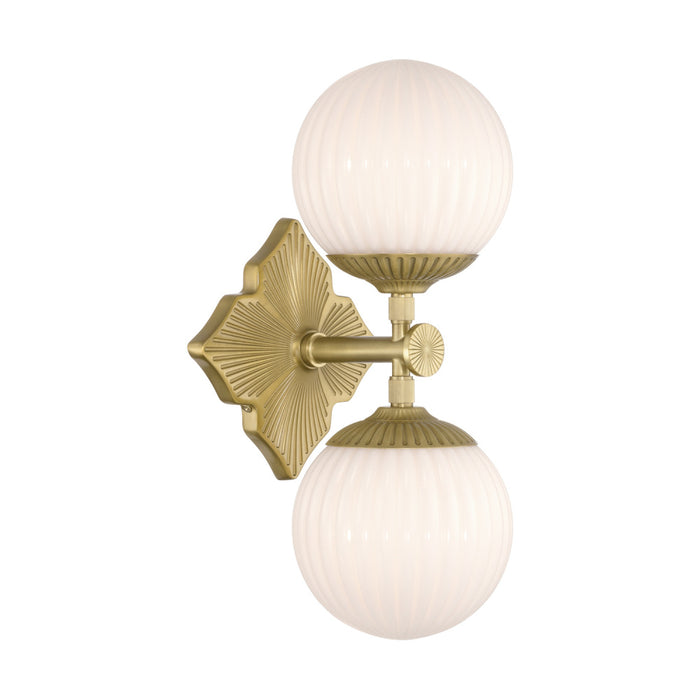 Orly 7.5'' Aged Brass Sconce | ORY-1002-AG-WH