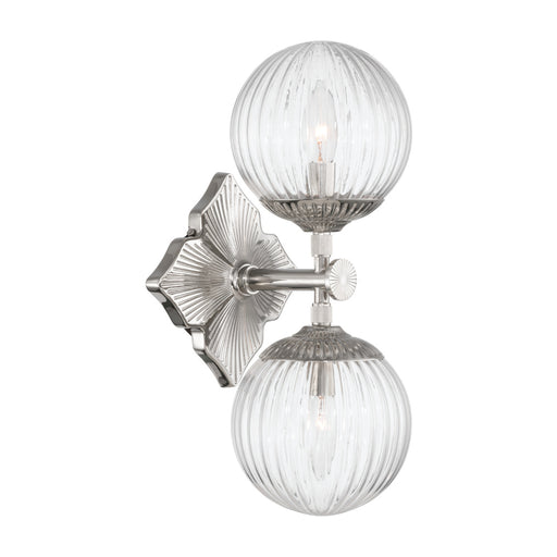 Orly 7.5'' Polished Nickel Sconce | ORY-1002-PN-CL