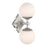 Orly 7.5'' Polished Nickel Sconce | ORY-1002-PN-WH