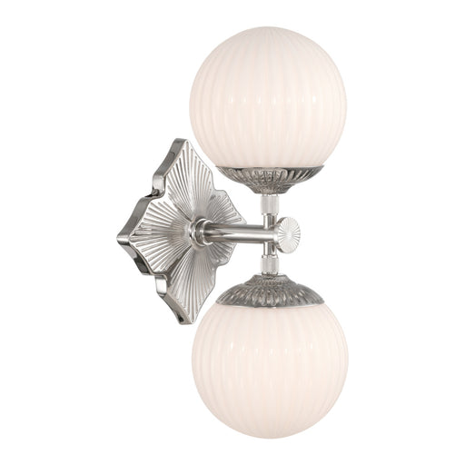 Orly 7.5'' Polished Nickel Sconce | ORY-1002-PN-WH