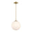 Orly 14'' Aged Brass Pendant | ORY-1007-AG-WH