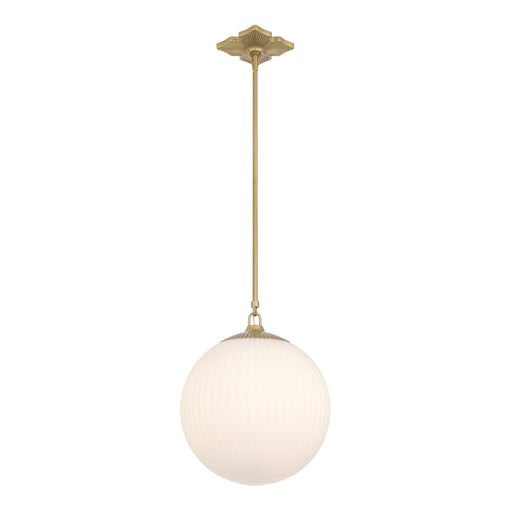 Orly 14'' Aged Brass Pendant | ORY-1007-AG-WH