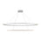 Ovale 2 Layer White Led Chandelier | CH79253-WH