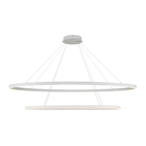 Ovale 2 Layer White Led Chandelier | CH79253-WH