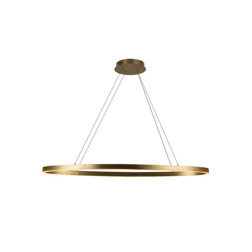 Kuzco Lighting Inc Ovale 40-in Brushed Gold LED Linear Pendant