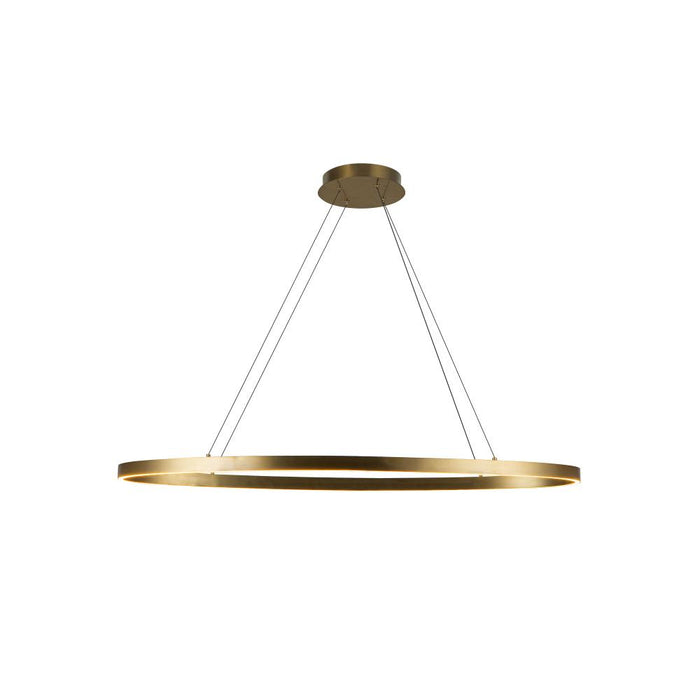 Ovale 40-in Brushed Gold Led Linear Pendant | LP79140-BG