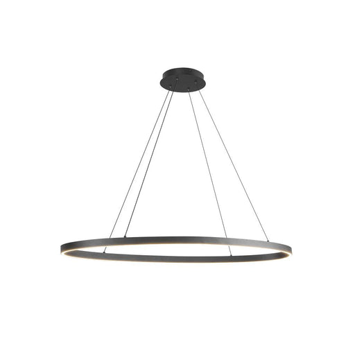 Kuzco Lighting Inc Ovale 40-in Black LED Linear Pendant
