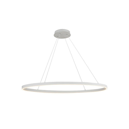Kuzco Lighting Inc Ovale 40-in White LED Linear Pendant