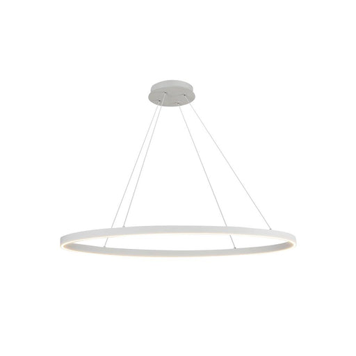 Ovale 40-in White Led Linear Pendant | LP79140-WH