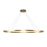 Kuzco Lighting Inc Ovale 53-in Brushed Gold LED Linear Pendant