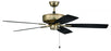 Craftmade 52" Pro Plus Fan with Blades in Satin Brass