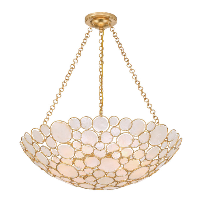 Palla 24.5'' Antique Gold Chandelier | PAL-525-GA