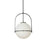 Dainolite 1 Light Incandescent Pendant, MB with WH Opal Glass