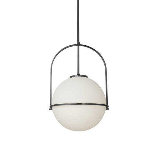 1lt Incandescent Pendant, Mb With Wh Opal Glass | PAO-121P-MB