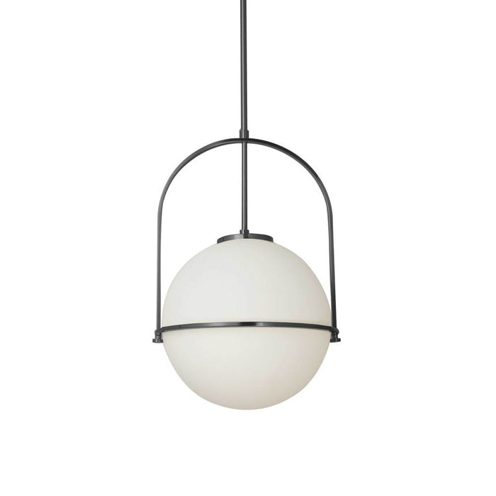 1lt Incandescent Pendant, Mb With Wh Opal Glass | PAO-121P-MB