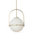 1lt Incandescent Pendant, Agb With Wh Opal Glass | PAO-161P-AGB