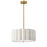  3 Light  Agb Pendant W/ Flax Shade | PCA-163P-AGB-FX