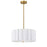 3 Light Agb Pendant W/ Wh Shade | PCA-163P-AGB-WH
