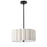 3 Light Mb Pendant W/ Flax Shade | PCA-163P-MB-FX