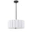  3 Light  Mb Pendant W/ Wh Shade | PCA-163P-MB-WH