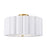 3 Light Flushmount, Agb W/ Wh Shade | PCA-163SF-AGB-WH