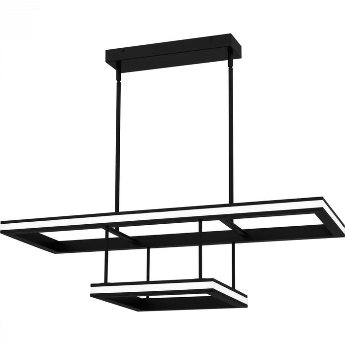 Aydin Integrated Led Matte Black Linear Chandelier | PCAYD238MBK