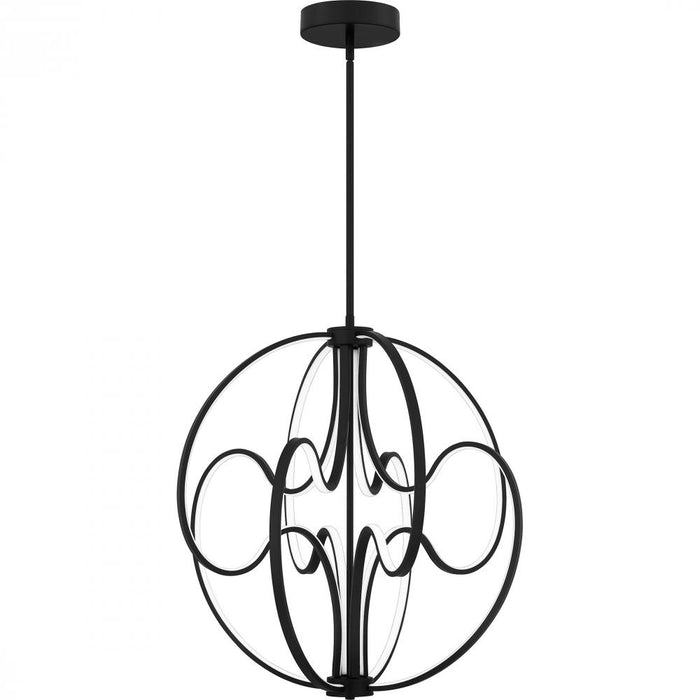 Clairon Integrated Led Matte Black Pendant Light | PCCLR2824MBK