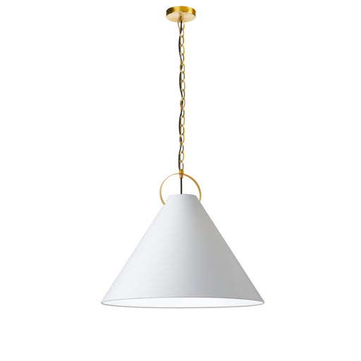 1lt Incand Pendant, Agb W/ Wh Shade | PCN-241P-AGB-790