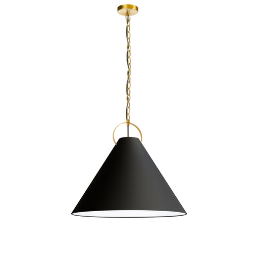 1lt Incand Pendant, Agb W/ Bk Shade | PCN-241P-AGB-797