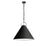 1lt Incand Pendant, Mb W/ Bk Shade | PCN-241P-MB-797