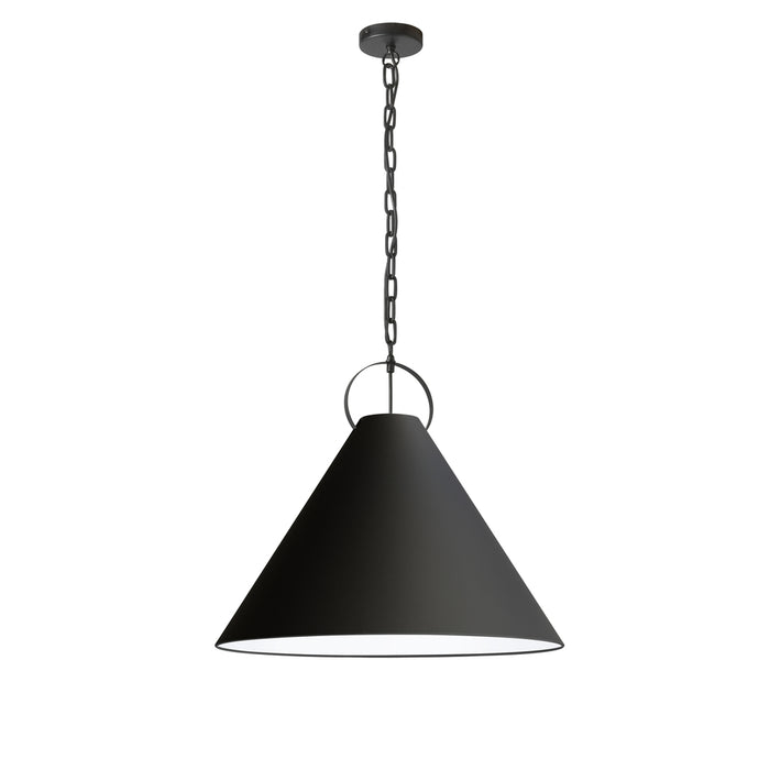 1lt Incand Pendant, Mb W/ Bk Shade | PCN-241P-MB-797