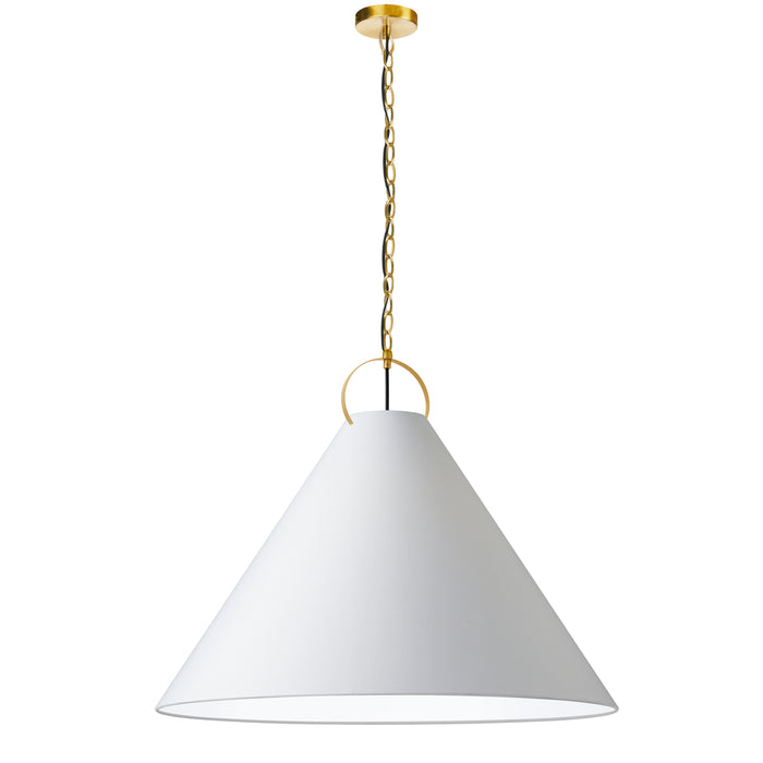1lt Incand Pendant, Agb W/ Wh Shade | PCN-321P-AGB-790