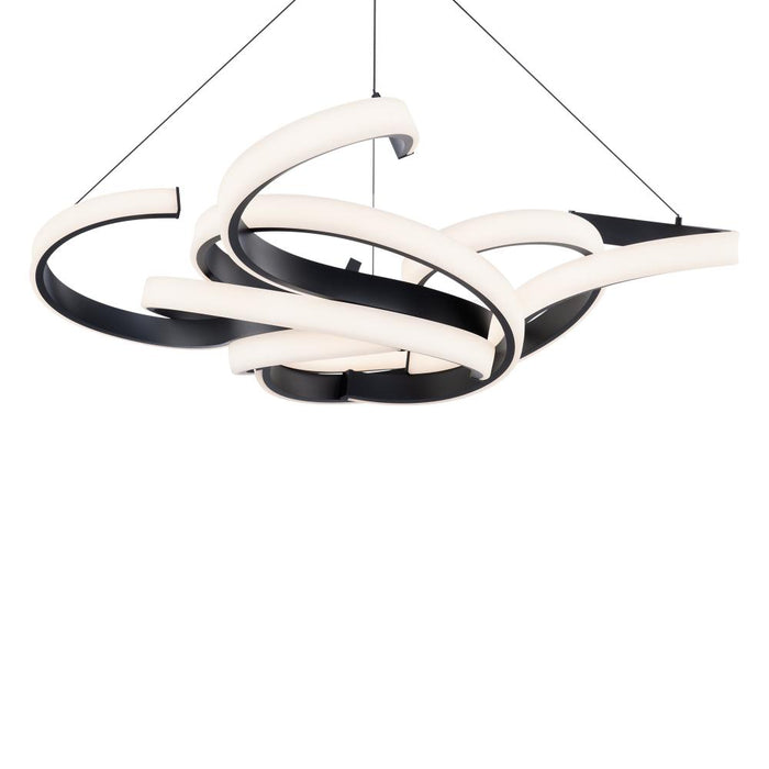 Woven Chandelier Light | PD-22452-BK