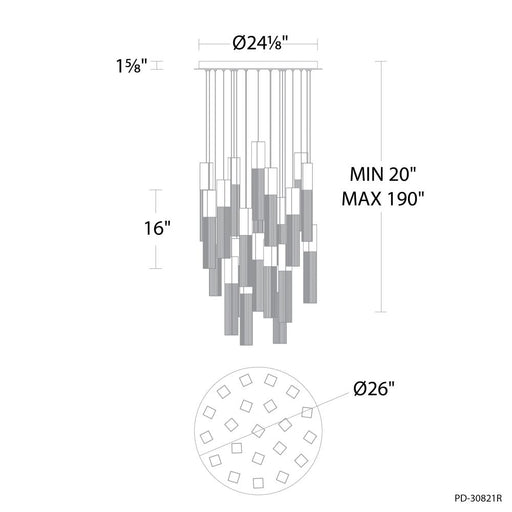 Cinema Multilight Pendant Light | PD-30821R-AB
