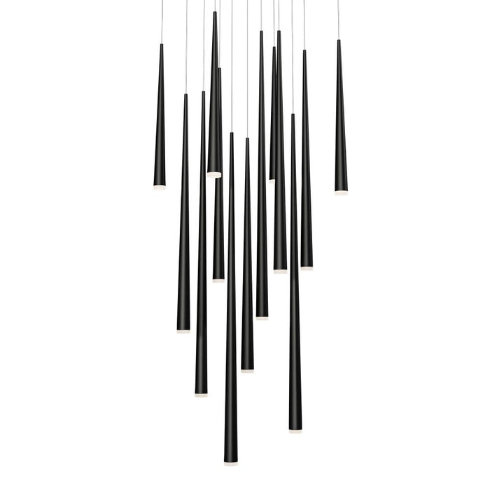 Cascade Multilight Pendant Light | PD-41813S-BK