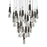 Kilt Multilight Pendant Light | PD-44425S-BK