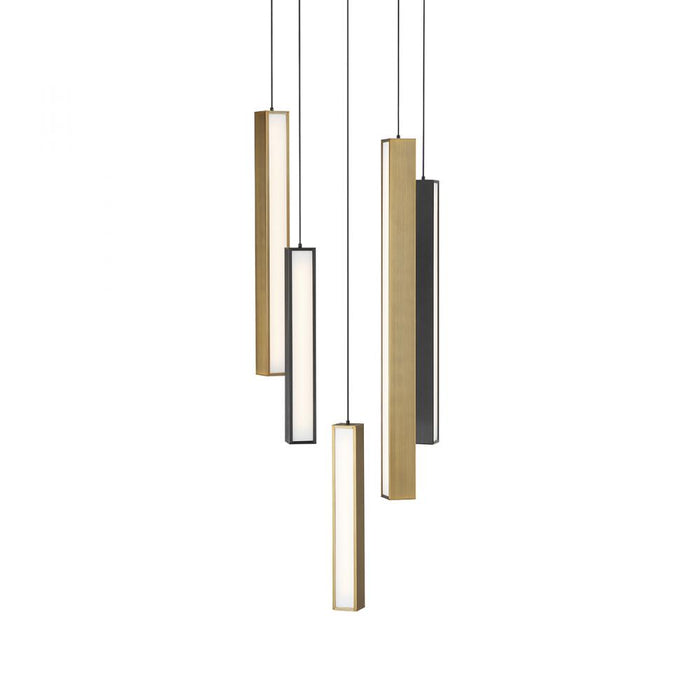 Chaos Multilight Pendant Light | PD-64805R-BK/AB-BK