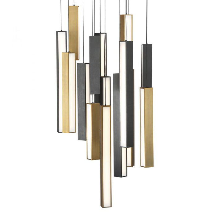 Chaos Multilight Pendant Light | PD-64815R-BK/AB-BK