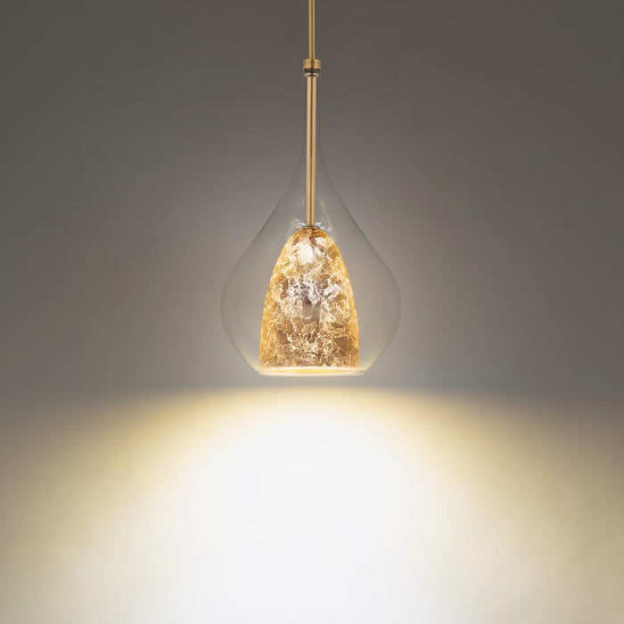 Helios Mini Pendant Light | PD-74318-AB/GL