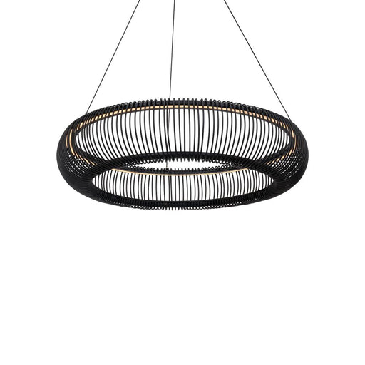 Lute Chandelier Light | PD-80528-40-BK