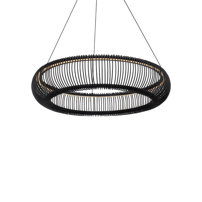 Lute Chandelier Light | PD-80528-27-BK