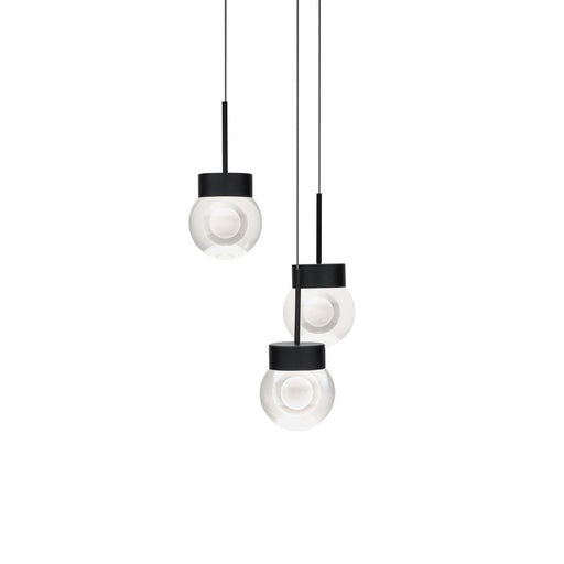 Double Bubble Multilight Pendant Light | PD-82003R-BK