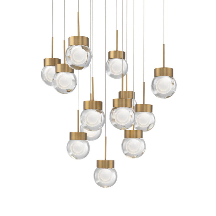 Double Bubble Multilight Pendant Light | PD-82013S-BK
