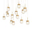 Double Bubble Multilight Pendant Light | PD-82014L-AB