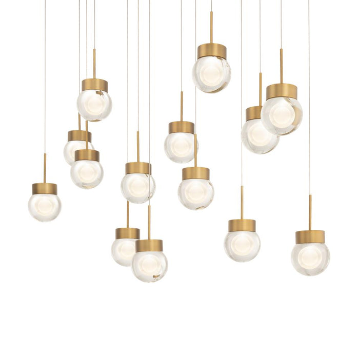 Double Bubble Multilight Pendant Light | PD-82014L-BK