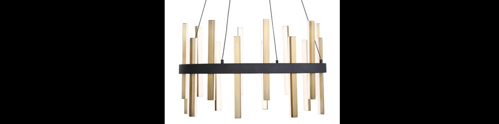 Harmonix Chandelier Light | PD-87924-BK/AB