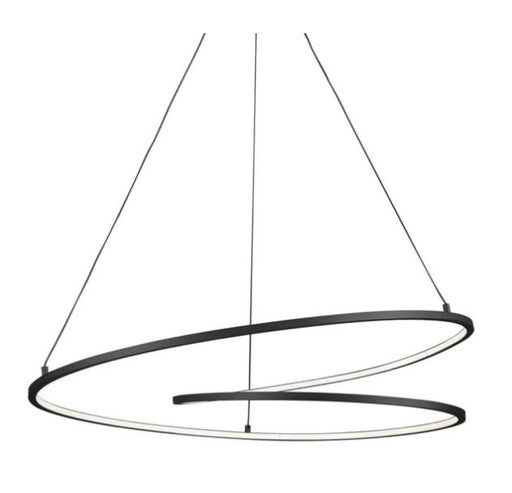 Twist 32-in Black Led Pendant | PD11132-BK-UNV